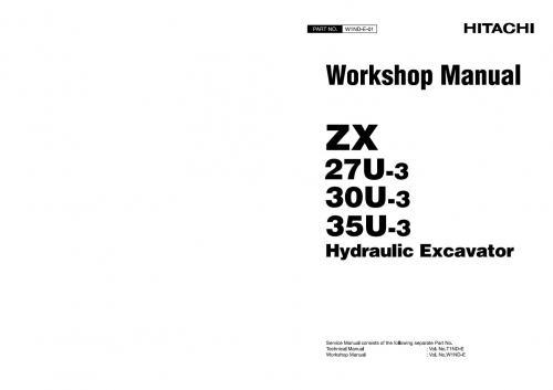 Hitachi Zaxis 30 Service Manual
